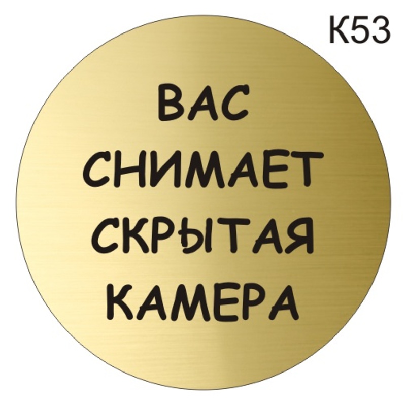 Информационная табличка «Вас снимает скрытая камера» надпись на дверь ...