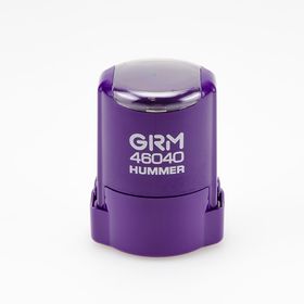 Автоматическая оснастка для печати - GRM 46040 Hummer ABS, д. 40 мм, фтолетовый с крышкой