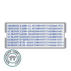 Универсальная касса русских букв и цифр - 6005