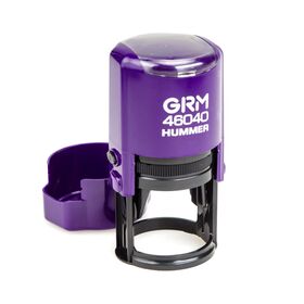 Автоматическая оснастка для печати - GRM 46040 Hummer ABS, д. 40 мм, фиолетовый с чёрным