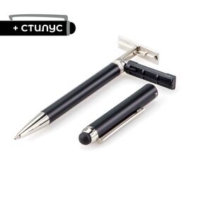 V3302 ручка со штампом и стилусом для Смартфона ЧЕРНЫЙ корпус